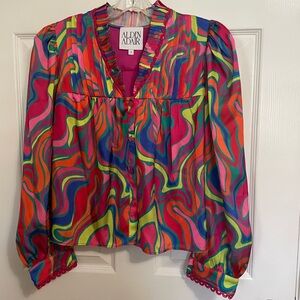 Alden Colorful Swirl Blouse